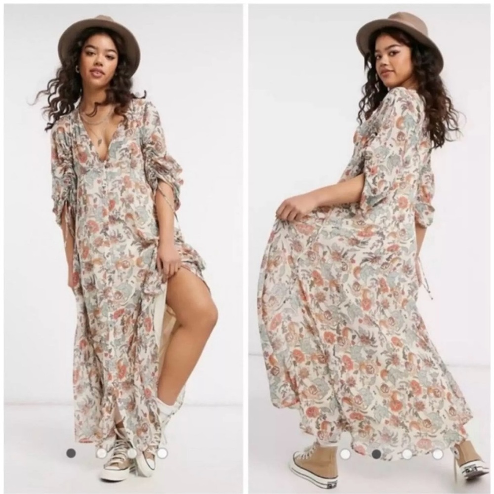 Free People NWOT Earthfolk Maxi Sz S